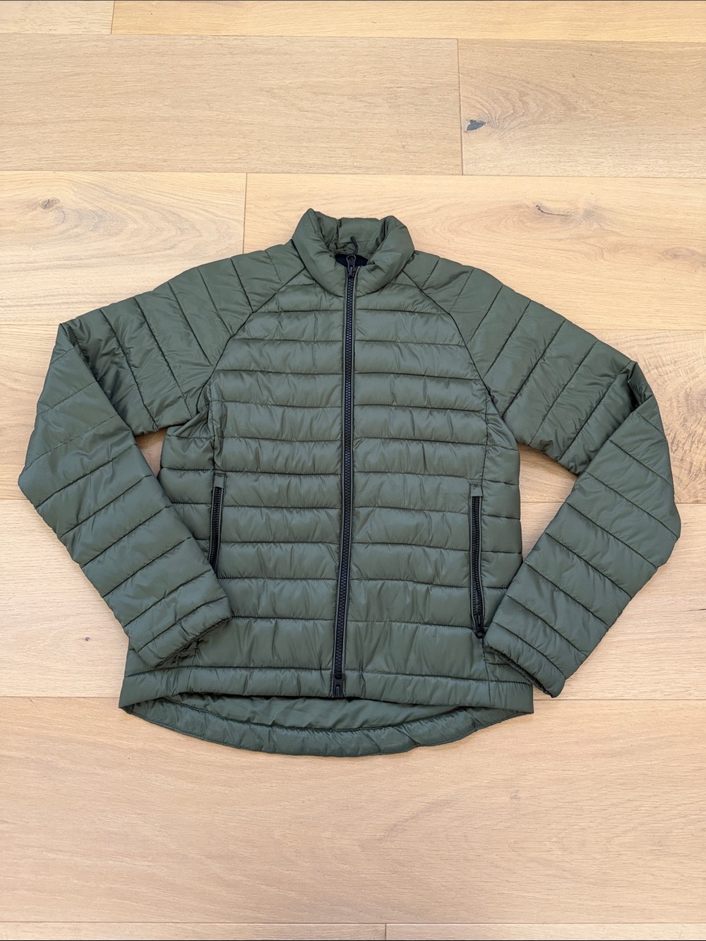 Everlane ReNew Lightweight Olive Quilted Puffer Jacket - Women